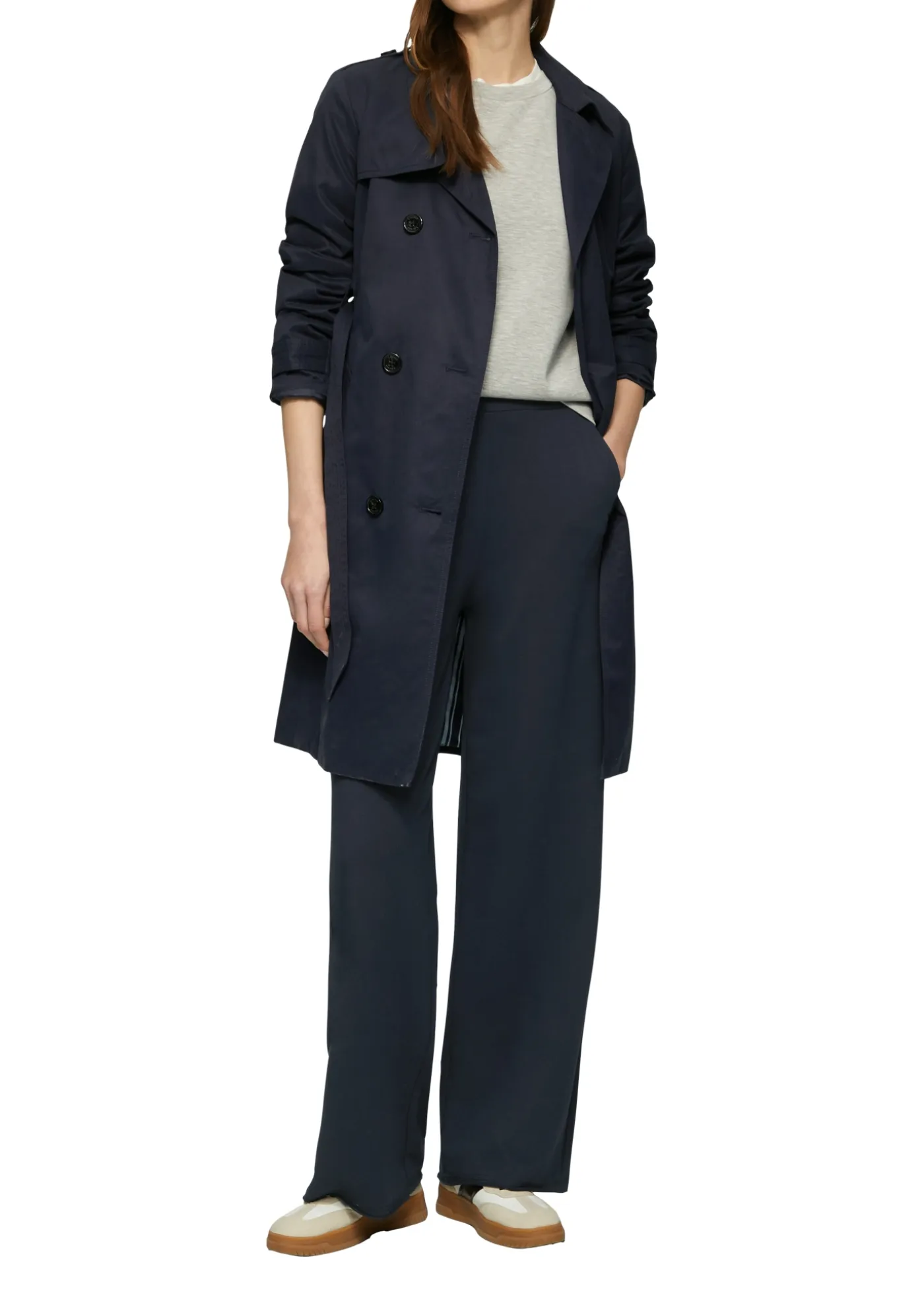 Weiche Stoffhose im Relaxed Fit mit French Pocket