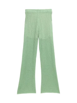 Wide Leg Strickhose