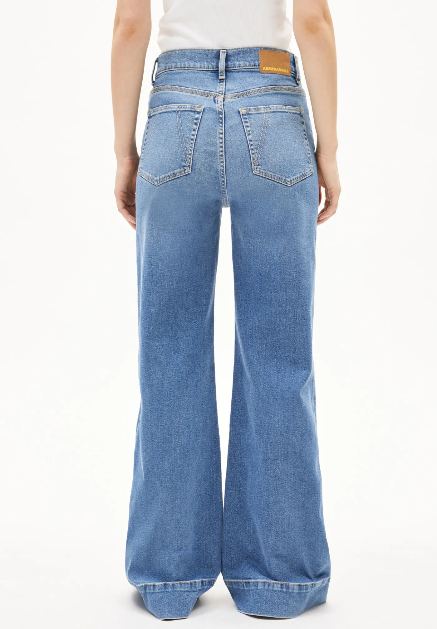 Wide Jeans recycelte Baumwolle Mix Comfort-Stretch MURLIAA