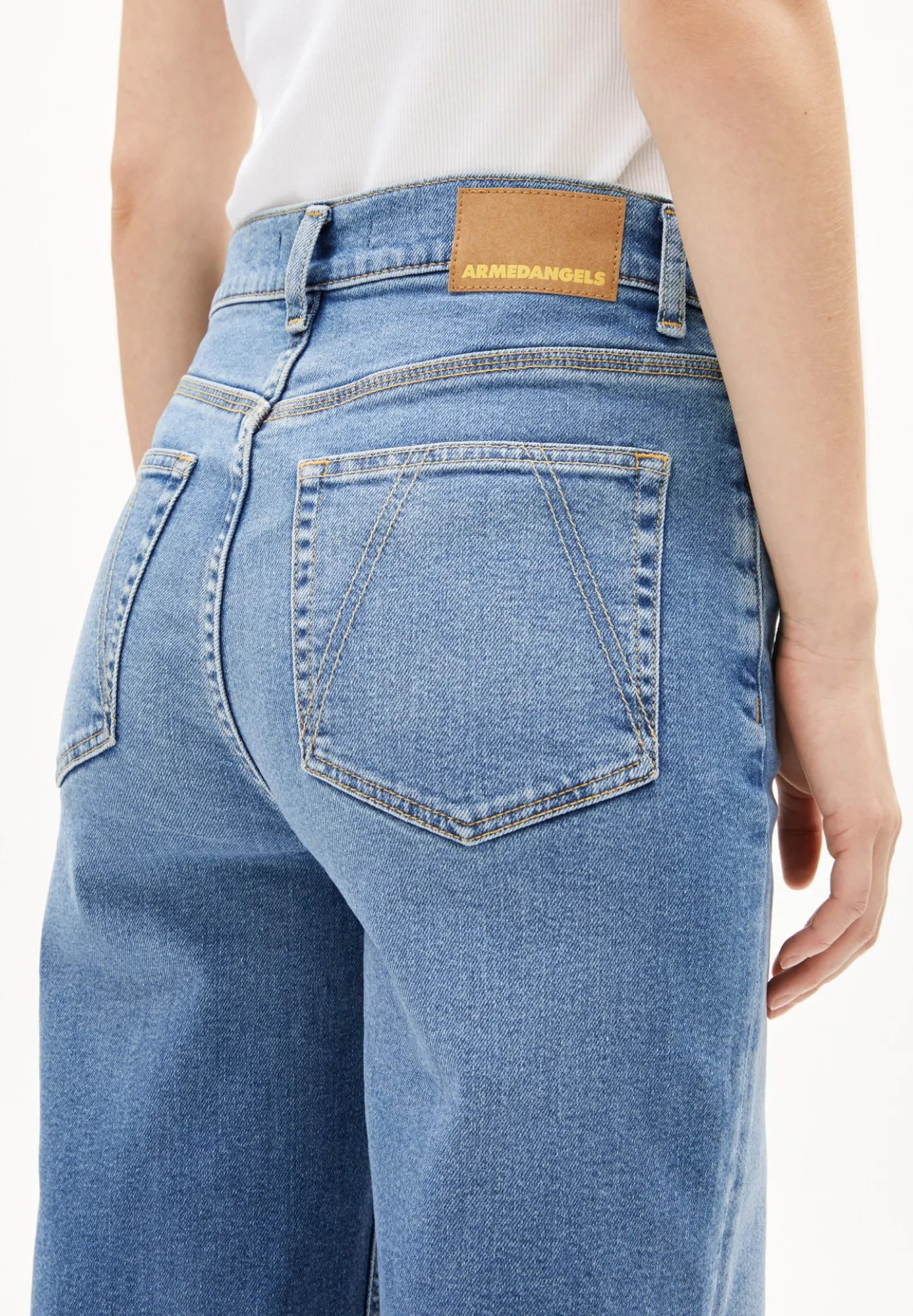 Wide Jeans recycelte Baumwolle Mix Comfort-Stretch MURLIAA