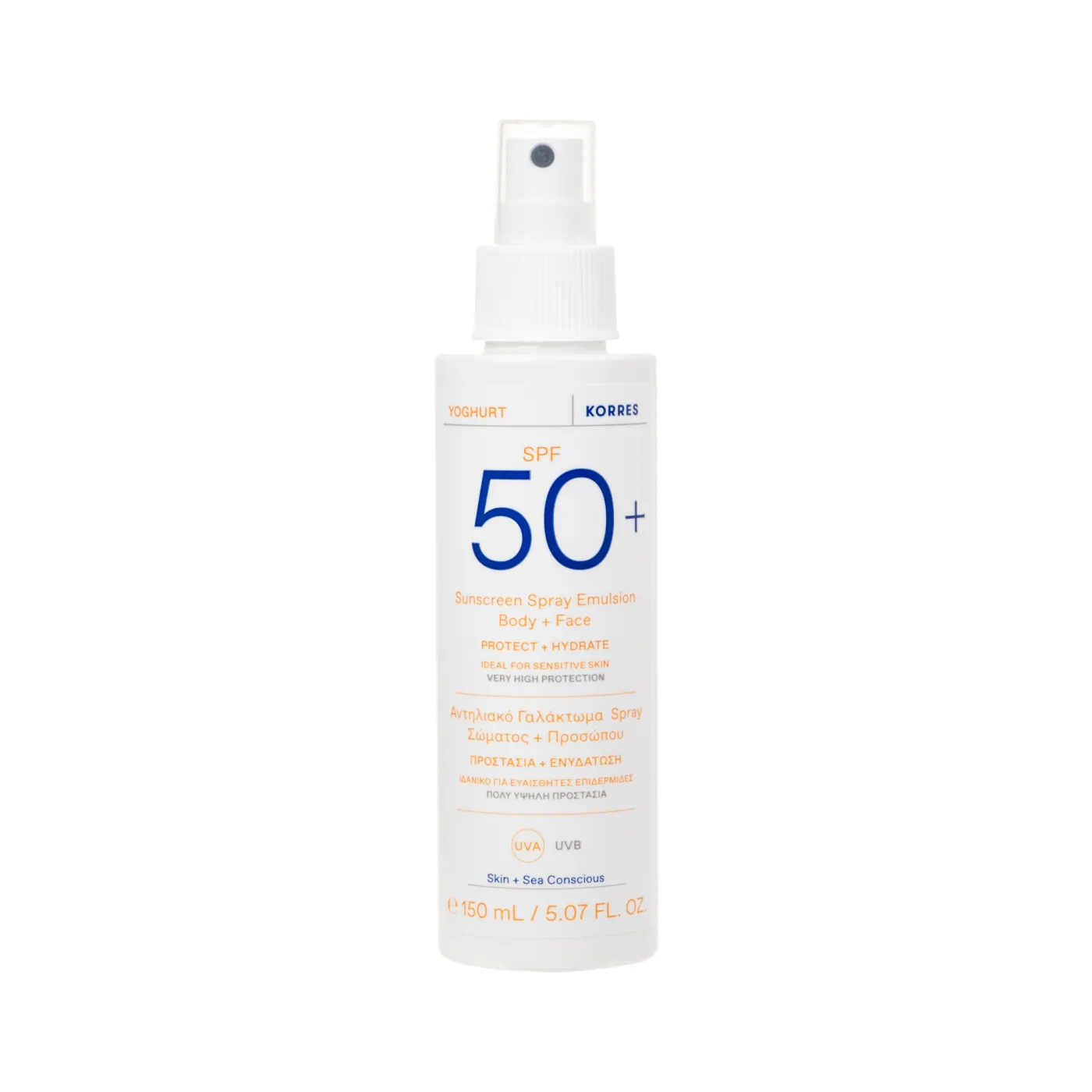 Yoghurt Sonnenschutz Spray-Emulsion für Gesicht & Körper SPF50